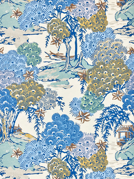 Scalamandre SC 0002WP88553 BLUE RIDGE SEA OF TREES - WALLPAPER - Eade's Wallpaper