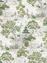 Scalamandre SC 0002WP88554 LAVENDER AND CITRON SATOMI - WALLPAPER - Eade's Wallpaper