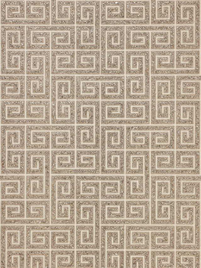 Scalamandre SC 0002WP88557 TIGER EYE FRET MOSAIC GRASSCLOTH WALLPAPER - Eade's Wallpaper