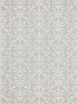 Scalamandre SC 0002WP88558 STEEL SAXONY SCROLL WALLPAPER - Eade's Wallpaper