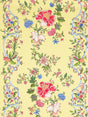 Scalamandre SC 0002WP88566 BUTTER BLUE CAMELLIA TRELLIS WALLPAPER - Eade's Wallpaper