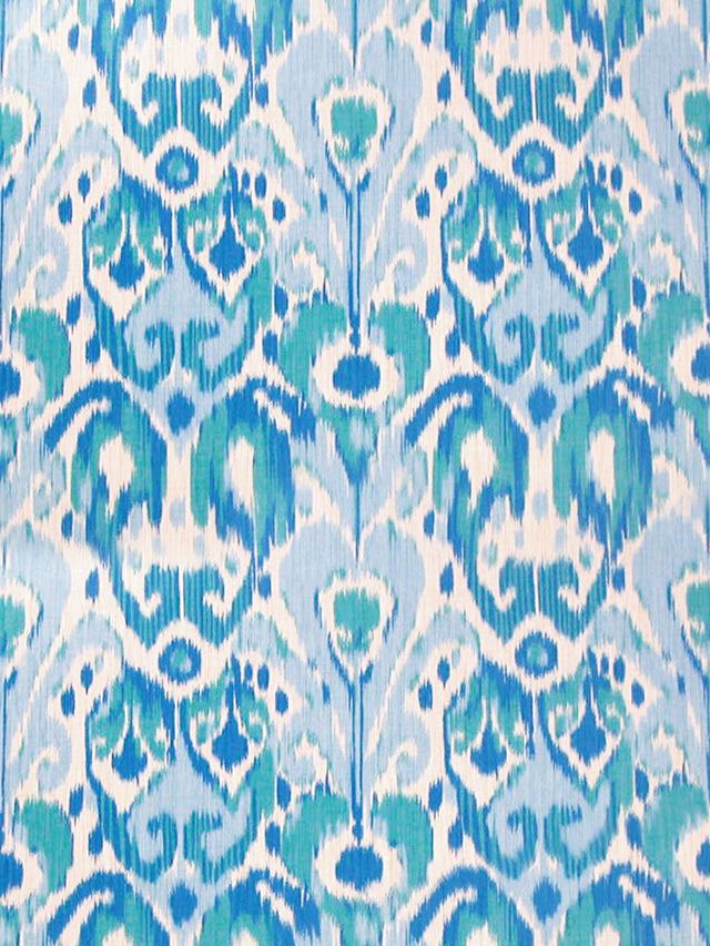 Scalamandre SC 000316527 BLUES ON CREAM GREYSTONE Fabric - Eade's Wallpaper