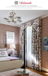 Scalamandre SC 000316591 MULBERRY SHANGHAI BLOSSOMS Fabric - Eade's Wallpaper
