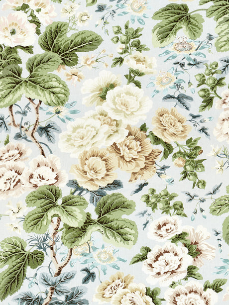 Scalamandre SC 000316595 RAIN HIGHGROVE LINEN PRINT Fabric - Eade's Wallpaper