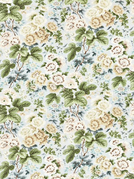 Scalamandre SC 000316595 RAIN HIGHGROVE LINEN PRINT Fabric - Eade's Wallpaper