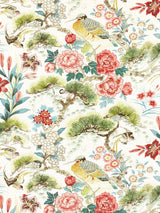 Scalamandre SC 000316601 BLOOM SHENYANG LINEN PRINT Fabric - Eade's Wallpaper