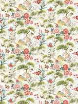 Scalamandre SC 000316601 BLOOM SHENYANG LINEN PRINT Fabric - Eade's Wallpaper