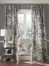 Scalamandre SC 000316602 FRENCH GREY ASCOT LINEN PRINT Fabric - Eade's Wallpaper