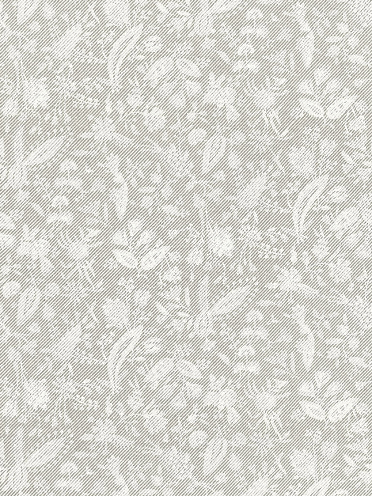 Scalamandre SC 000316605 FRENCH GREY TULIA LINEN PRINT Fabric - Eade's Wallpaper