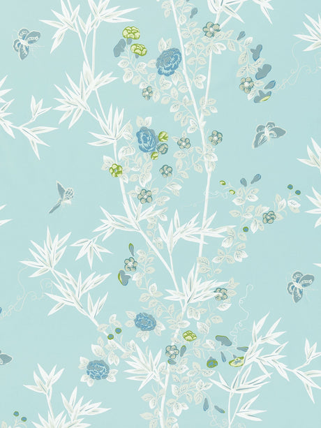Scalamandre SC 000316608 CIEL JARDIN DE CHINE PRINT Fabric - Eade's Wallpaper