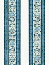 Scalamandre SC 000316613 PORCELAIN ROYAL PEONY LINEN PRINT Fabric - Eade's Wallpaper