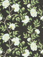 Scalamandre SC 000316616 ONYX PEONIA LINEN PRINT Fabric - Eade's Wallpaper