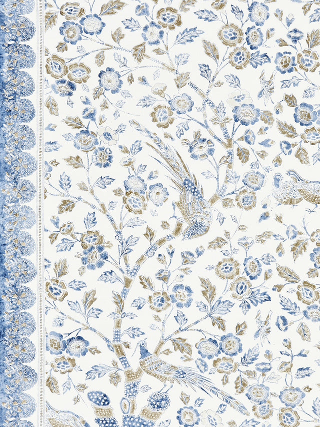 Scalamandre SC 000316625 LAKESIDE ANISSA PRINT Fabric - Eade's Wallpaper