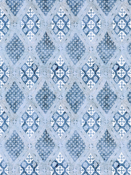 Scalamandre SC 000316626 LAKESIDE FARRAH PRINT Fabric - Eade's Wallpaper