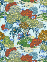 Scalamandre SC 000316627 KALEIDESCOPE SEA OF TREES PRINT Fabric - Eade's Wallpaper