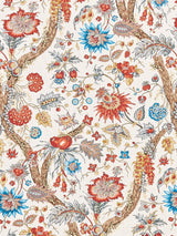 Scalamandre SC 000316647 AUTUMN MULTI FLEURS TROPICALES Fabric - Eade's Wallpaper