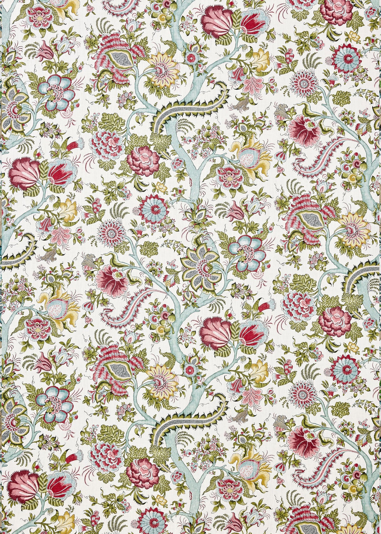 Scalamandre SC 000316649 FLOWER GARDEN METROPOLITAN PALAMPORE PRINT Fabric - Eade's Wallpaper
