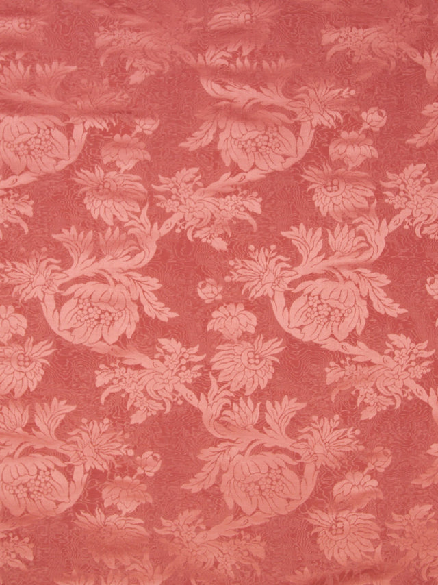 Scalamandre SC 000326695 CORAL DAMAS PARC MONCEAU Fabric - Eade's Wallpaper