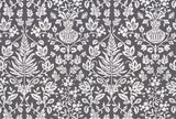 Scalamandre SC 000327032 CHARCOAL SHALIMAR EMBROIDERY Fabric - Eade's Wallpaper