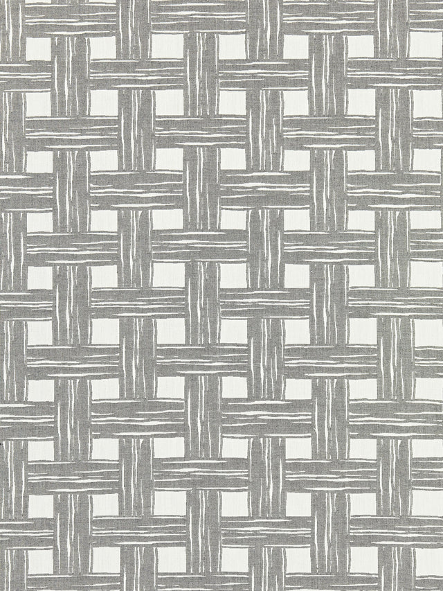 Scalamandre SC 000327059 STONE BAMBOO LATTICE Fabric - Eade's Wallpaper