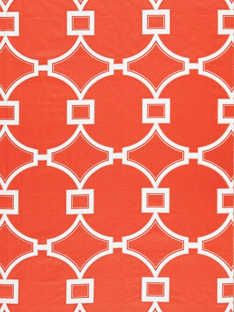 Scalamandre SC 000327072 CORAL CIRCLE FRET Fabric - Eade's Wallpaper