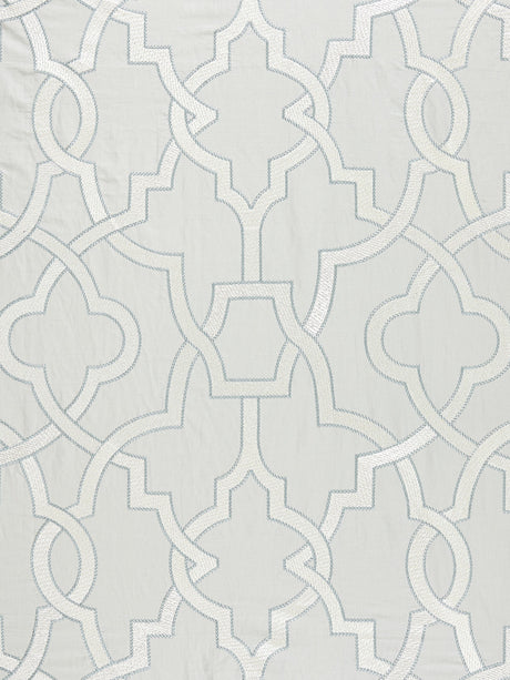 Scalamandre SC 000327073 PEARL GREY DAMASCUS EMBROIDERY Fabric - Eade's Wallpaper