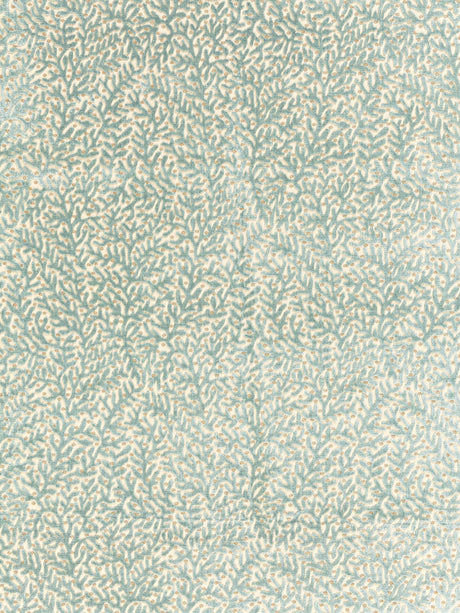 Scalamandre SC 000327077 LAGOON CORALLINA VELVET Fabric - Eade's Wallpaper