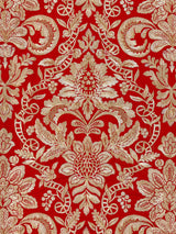 Scalamandre SC 000327086 CARNELIAN ELIZABETH DAMASK EMBROIDERY Fabric - Eade's Wallpaper