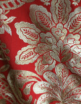 Scalamandre SC 000327086 CARNELIAN ELIZABETH DAMASK EMBROIDERY Fabric - Eade's Wallpaper