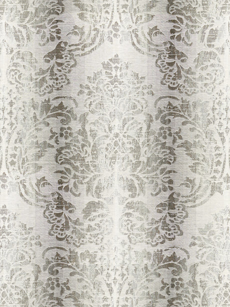 Scalamandre SC 000327093 ZINC SORRENTO LINEN DAMASK Fabric - Eade's Wallpaper