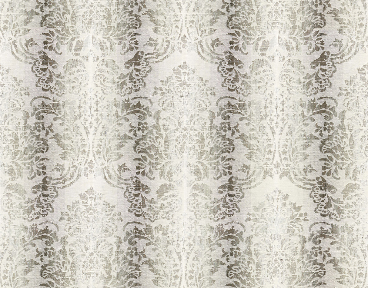 Scalamandre SC 000327093 ZINC SORRENTO LINEN DAMASK Fabric - Eade's Wallpaper