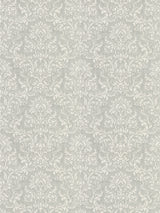 Scalamandre SC 000327094 PEARL GREY SAN LUCA DAMASK Fabric - Eade's Wallpaper