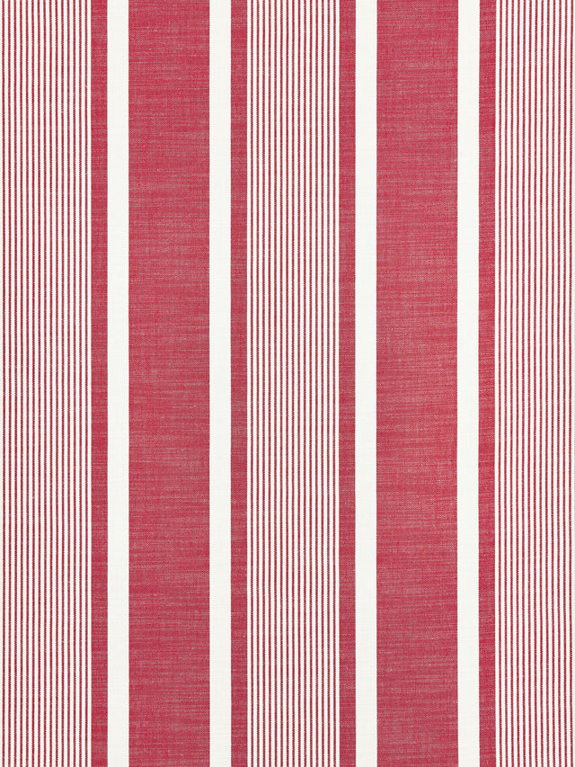 Scalamandre SC 000327111 BERRY WELLFLEET STRIPE Fabric - Eade's Wallpaper
