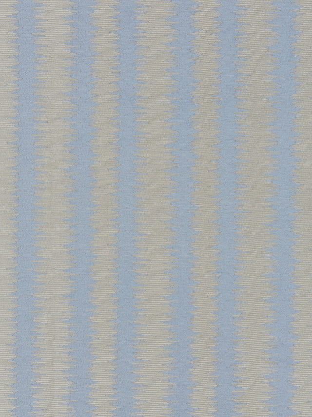 Scalamandre SC 000327138 BLUESTONE KONYA IKAT STRIPE Fabric - Eade's Wallpaper