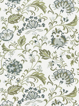 Scalamandre SC 000327173 ASH DELPHINE EMBROIDERY Fabric - Eade's Wallpaper