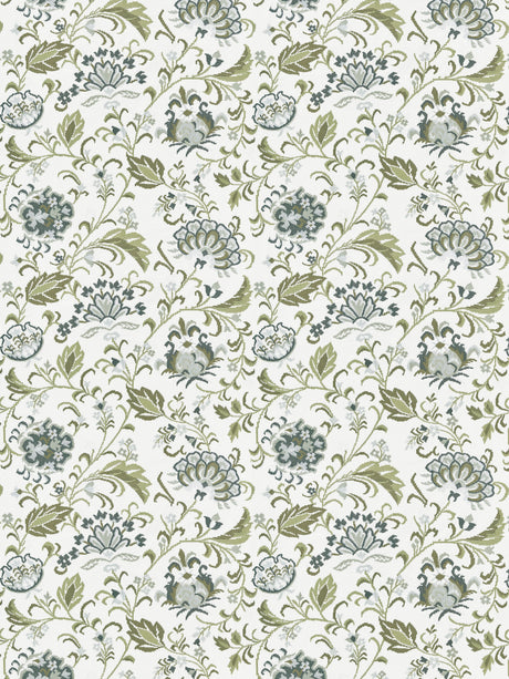Scalamandre SC 000327173 ASH DELPHINE EMBROIDERY Fabric - Eade's Wallpaper