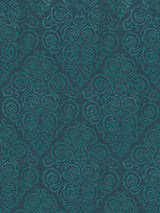 Scalamandre SC 000327219 EMERALD CIRRUS VELVET DAMASK Fabric - Eade's Wallpaper