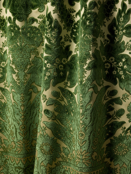 Scalamandre SC 000327321 FROND REGIS VELVET DAMASK Fabric - Eade's Wallpaper