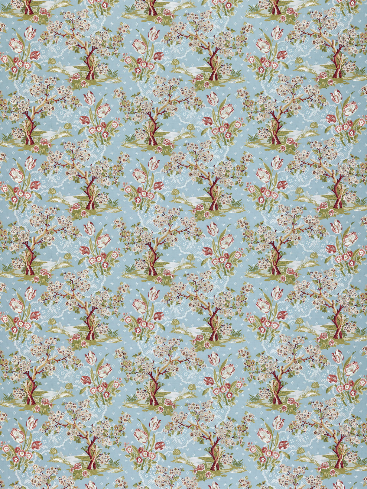 Scalamandre SC 000327322 PEACH SKY AVIGNON BROCADE Fabric - Eade's Wallpaper