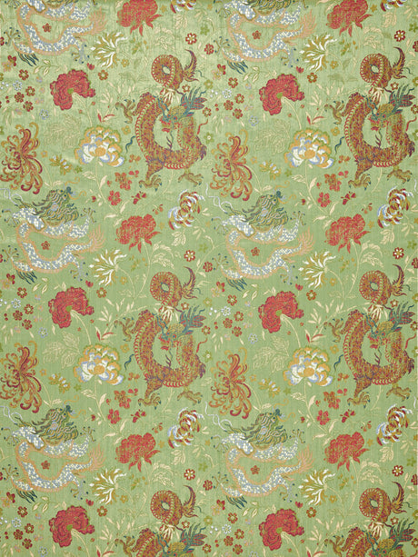 Scalamandre SC 000327327 SPRING MULTI DRAGON TABLEAU Fabric - Eade's Wallpaper