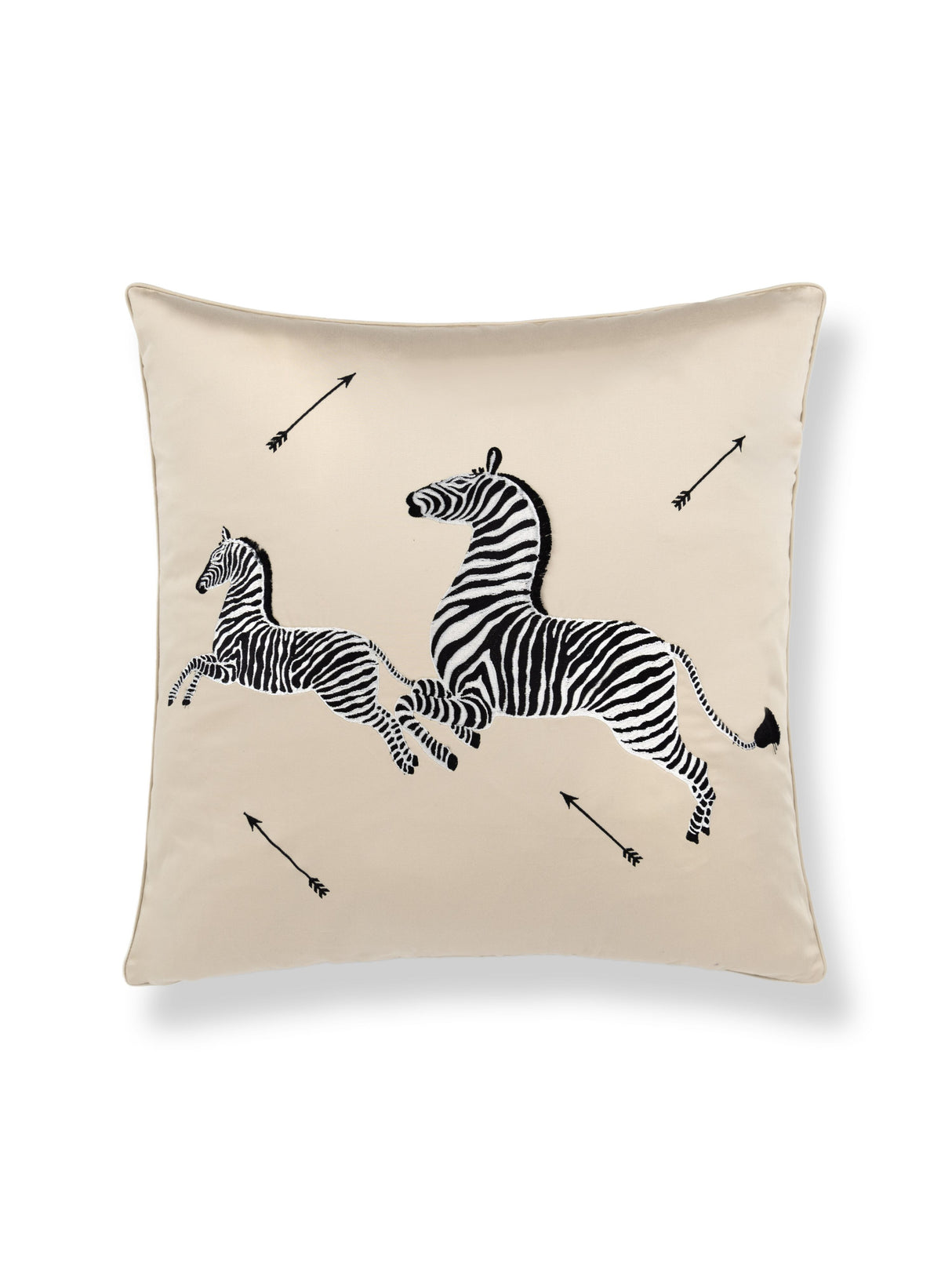 Scalamandre SC 0003SDDS16496 ZEBRAS EMBROIDERED PILLOW - Pil