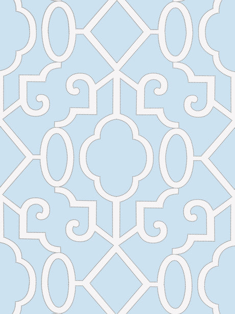 Scalamandre SC 0003WP88356 CLOUD MING FRETWORK WALLPAPER - Eade's Wallpaper