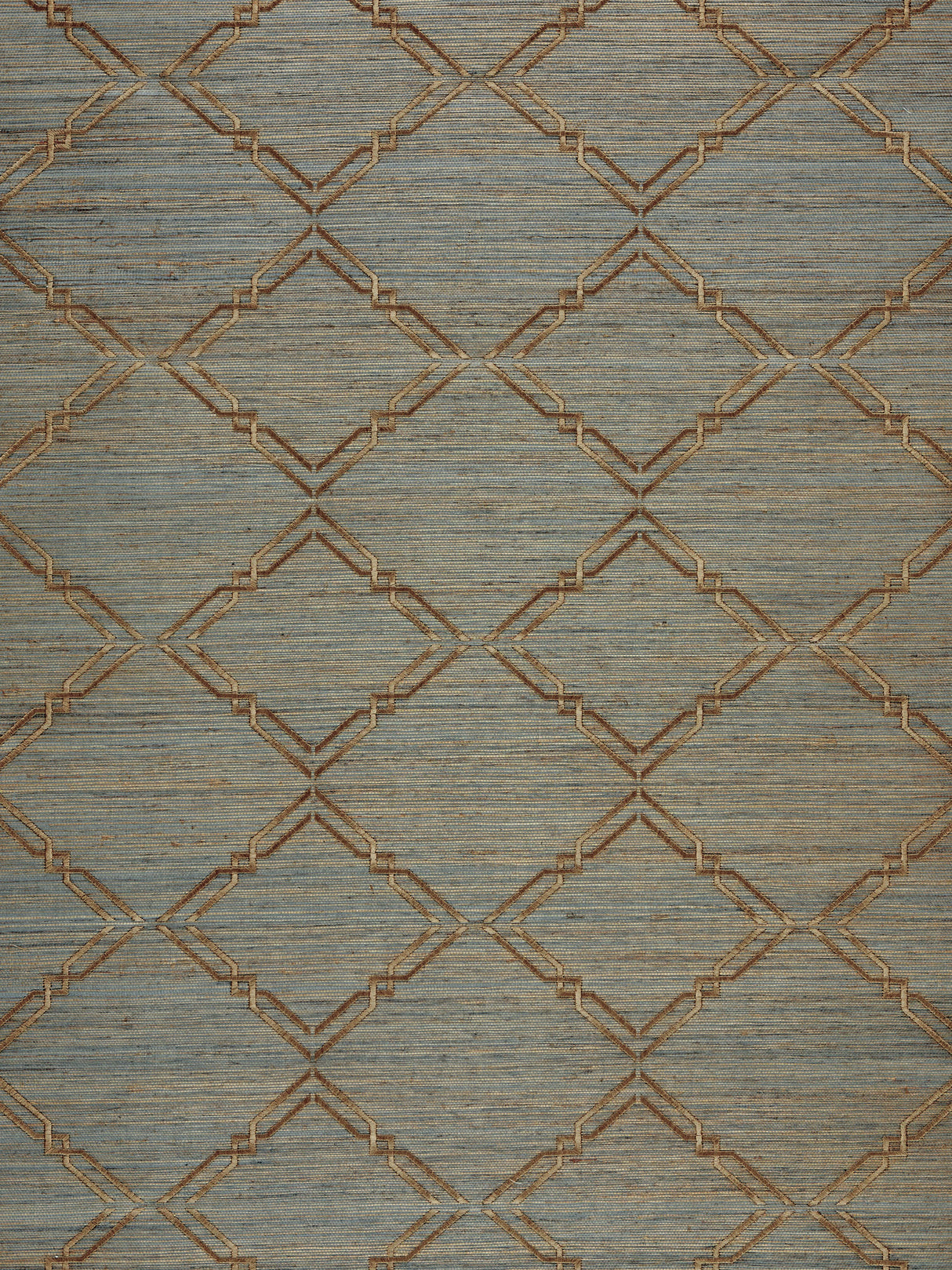 Scalamandre SC 0003WP88383 BRONZE MONROE EMBROIDERED GRASSCLOTH WALLPAPER - Eade's Wallpaper