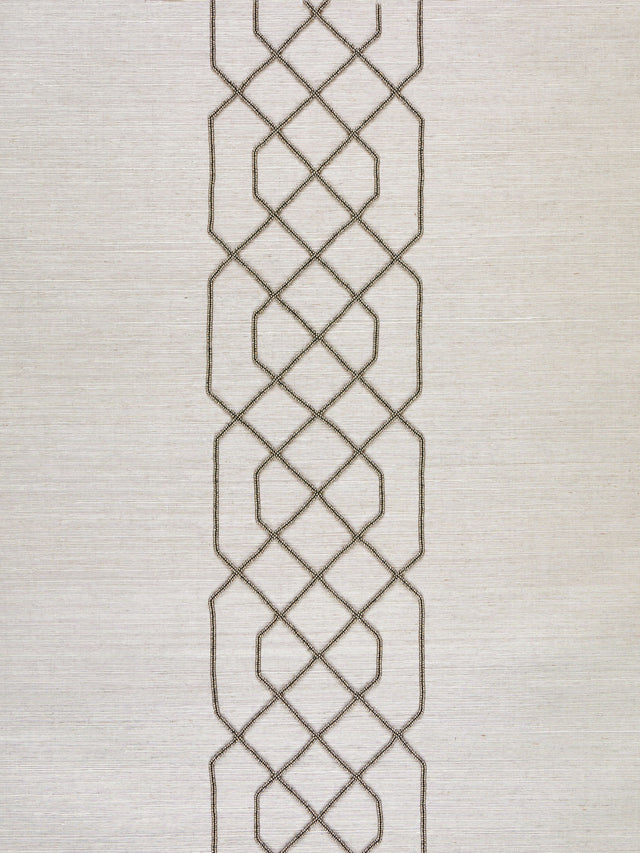 Scalamandre SC 0003WP88385 PEWTER ADELAIDE BEADED SISAL WALLPAPER - Eade's Wallpaper