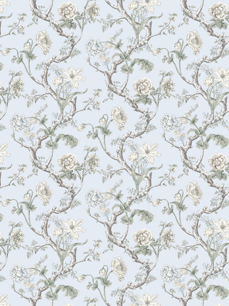 Scalamandre SC 0003WP88432 SKYLIGHT ANDREW JACKSON FLORAL WALLPAPER - Eade's Wallpaper