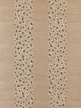 Scalamandre SC 0003WP88446 DESERT CATWALK EMBELLISHED GRASSCLOTH WALLPAPER - Eade's Wallpaper