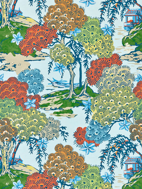 Scalamandre SC 0003WP88553 KALEIDESCOPE SEA OF TREES - WALLPAPER - Eade's Wallpaper