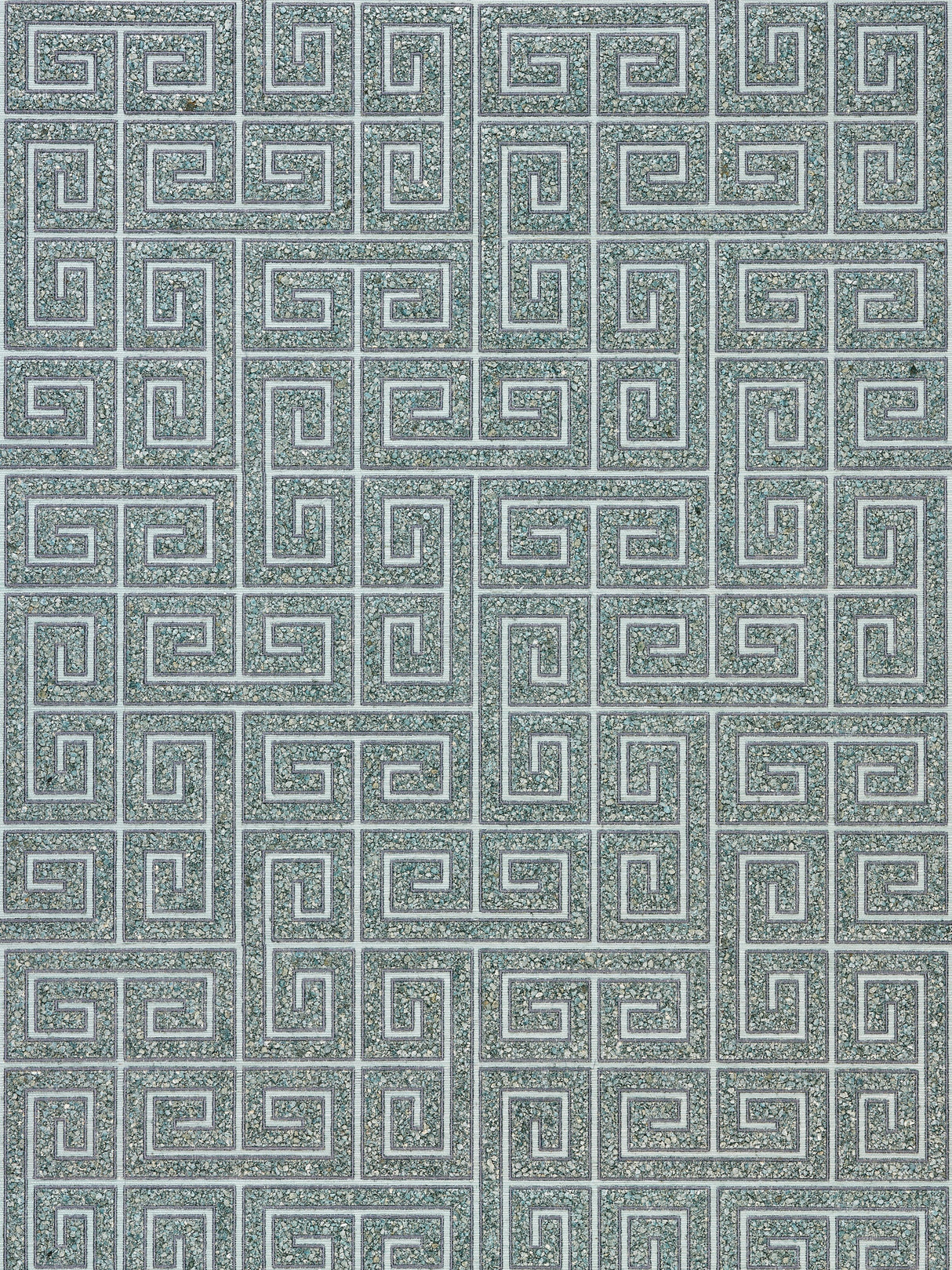 Scalamandre SC 0003WP88557 MINERAL FRET MOSAIC GRASSCLOTH WALLPAPER - Eade's Wallpaper