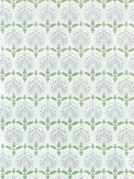 Scalamandre SC 0003WP88560 GREEN TEA KARANFIL BLOCK PRINT WALLPAPER - Eade's Wallpaper