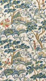 Scalamandre SC 0003WP88588 PEACOCK ON SAND KELMESCOTT WALLPAPER - Eade's Wallpaper